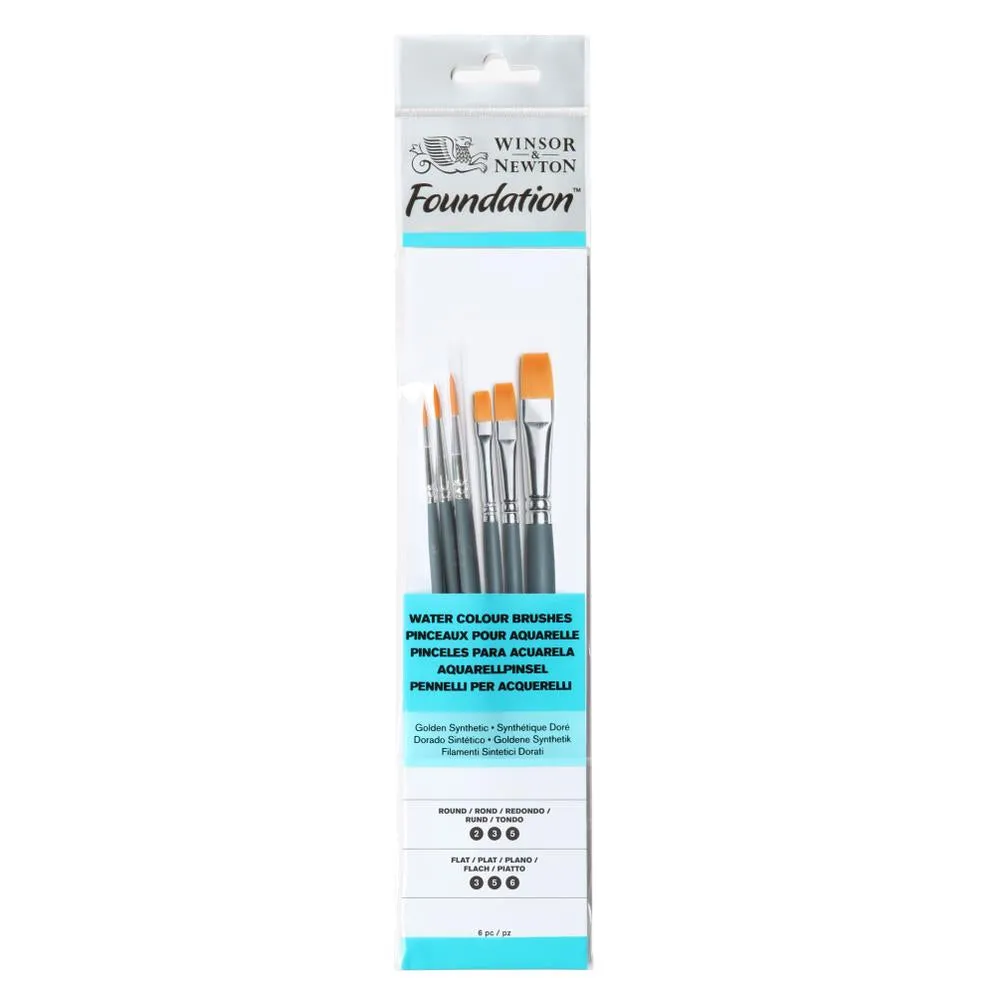 Watercolour Pencil x 48 plus Foundation Brush - Short Handle x 6
